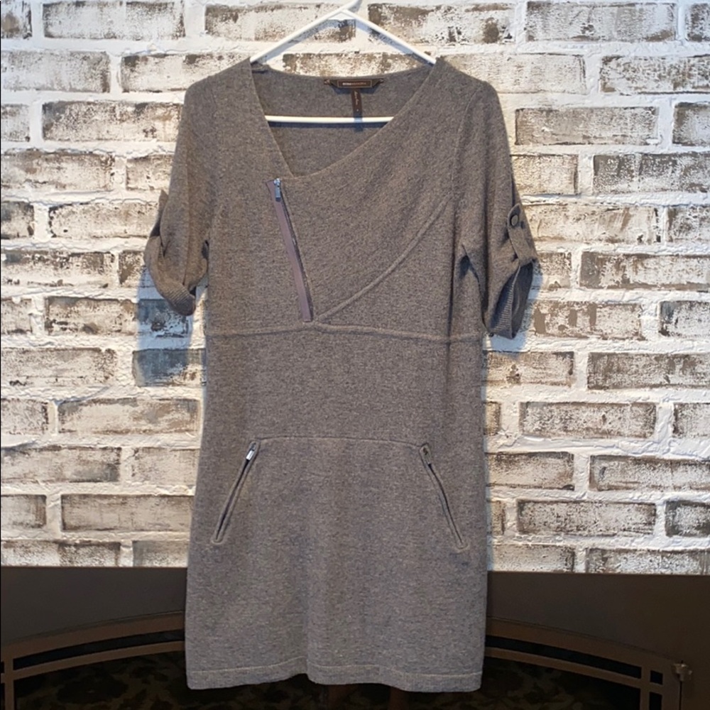 BCBG grey cashmere blend dress. Size small